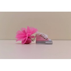 Converse rose porte clef