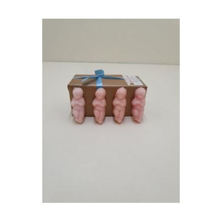 Petit Jésus en sucre fondant (ruban Rose tissu)