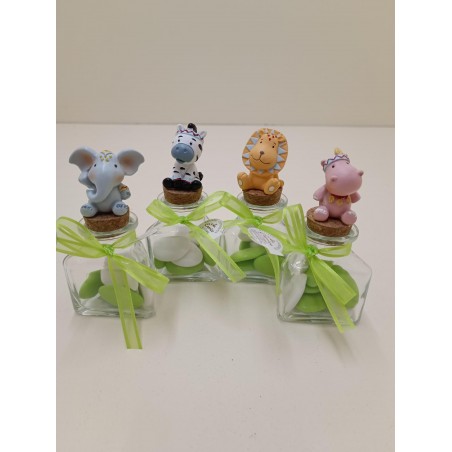 pot avec animaux safari Vendu assorti prix pour 4 sujets