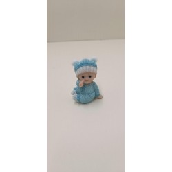 bébé bleu avec pompom non...