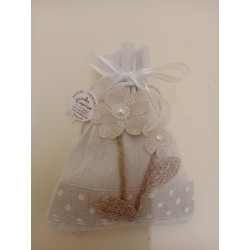 SACHET jute fleur